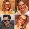 JOVAKIT Fashion Square Blue Light Glasses for Men Women Simple