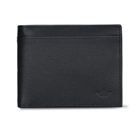 Dockers Men's Extra Capacity Bifold Wallet-Id Window and Multiple Card Slots, Black Emboss Logo, One Size