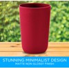 Modern Slim Red Utensil Holder Caddy | Rust Proof and