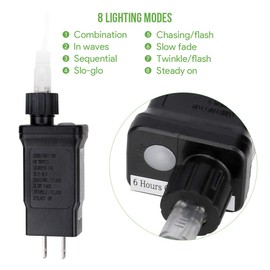 Lighting EVER 33 ft 100 LED Outdoor Rope Lights Warm White 3000K, 1/4 in Pencil-Size, Flexible Waterproof Tube String Lights for Deck Railing, Patio Ground, Garden, Yard Lawn, Fence, Balcony, Camping