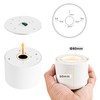 Gleonlux LED Surface-Mounted Spotlight, IP44, White, Dimmable, Surface-Mounted Spotlights, Flat,