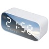 Digital Alarm Clock, Portable Large Display Bedside Clock with Dual