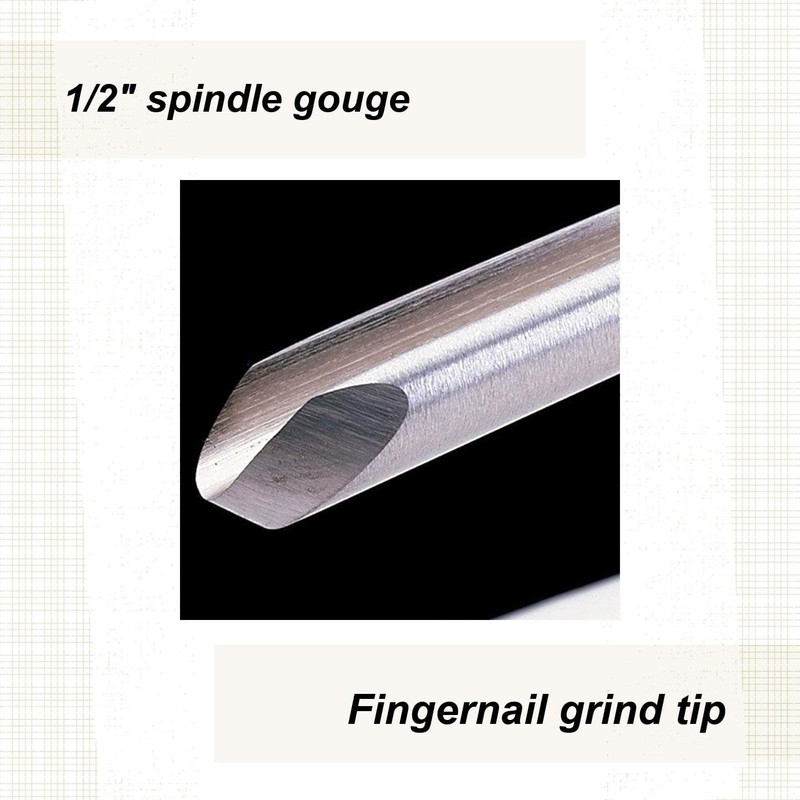 Robert Sorby #840FH-1/2 Fingernail Spindle Gouge Lathe Tool 18 1/4"