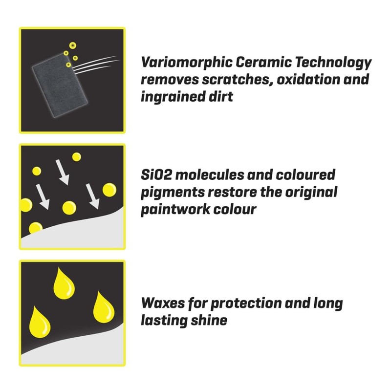 T-Cut Yellow Scratch Remover Color Fast Paintwork Restorer Car Polish