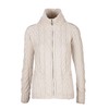 Irish Shaped Zipper Wool Cardigan with Mock Turtleneck (Medium)