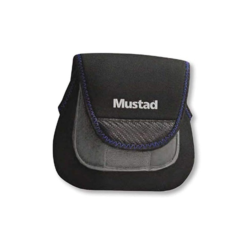 Mustad Neoprene Reel Case Size M Luggage, Black, Medium