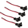 Opuweiy 4 PCS Fuel Injector Connector, Injector Socket with Extended