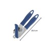 Fackelmann 670444 Ouvre-boîtes Dosenöffner, Edelstahl Kunststoff, Blau/Grau
