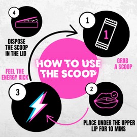 Scooper Energy Iced Tea Lemon | Extra Strong 80mg Caffeine | Energy Pouches Sugarfree | 12 Pouches