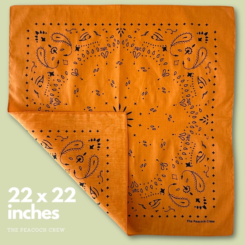 The Peacock Crew Desert Sun Bandana in Premium Soft Cotton