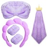 Spa Headband for Washing Face, Terry Cloth Facial Puffy Makeup