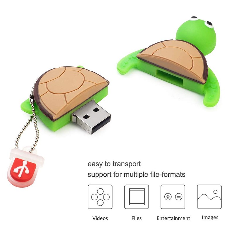 LEIZHAN Turtle Flash Drive 32GB Tortoise Thumb Drive Cute Animal