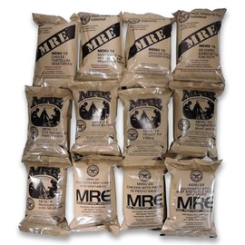 MREs (Meals Ready-to-Eat) Box B, Genuine U.S. Military Surplus, Menus 13-24