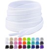 Puzeam Upgrade Tight Weave Flat Shoelaces 16 Colors 5/16" Wide