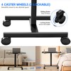 GallopFun Mobile Laptop Standing Desk Adjustable Height, Small Mobile Desk