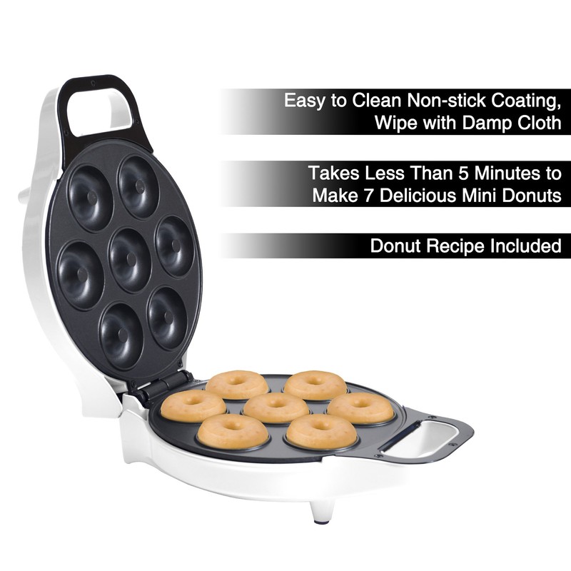 Chef Buddy Mini Donut Maker, Durable, Nonstick Easy to Use