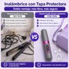 Cepillo Alisador de Cabello Inalámbrico, 4 Temperaturas y Pantalla LCD