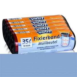 Swirl Fixing Tape Bin Liners 35 L (Pack of 10)