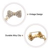QUARKZMAN Bow Pullover Clips Retro Collar Clips for Cardigans with