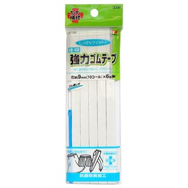 KAWAGUCHI Anti-Bacterial, Anti-Odor Strong Elastic Tape Elastic Loops 10 Call Width 7 mm Length 6 m Roll White 93 – 138 