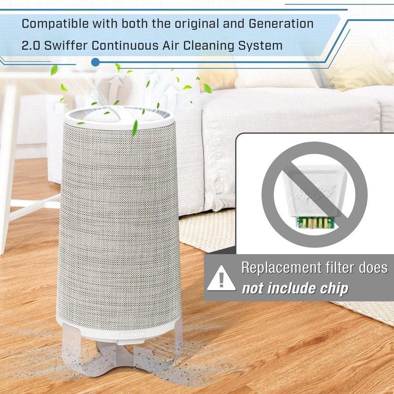4 Pack Replacement Filters Compatible with Swiffer Continuous Clean System,
