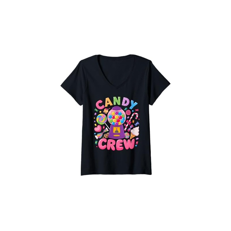 Womens Candy Crew Candy Land Decorations Sweetie Candy Squad Funny