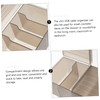 KONTONTY Plastic Cable Management Box Lid 7-Slot Cord Organizer Case