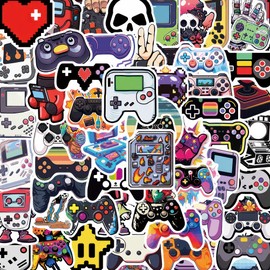 Video Game Stickers 57 Pcs Gaming Stickers Aesthetic Cool Stickers for Teens Boys Kids Waterbottle Stickers for Laptop Pad Bedroom GameBox Scooter Stickers Waterproof