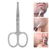 ANKROYU Beard Nose Hair Shears, Stainless Steel Nose Hair Scissors,