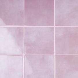 VaryStyle Gradient Pink Marble Peel and Stick Backsplash for Kitchen Bathroom Waterproof Stick on Back Splashes Renter Friendly Removable Mosaic Wall Tiles for Shower Walls Fireplace 12"x12" 6-Sheet