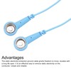 sourcing map ESD Grounding Cable Cord 180cm/71 Inch Long,Anti-Static Ground