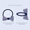 Basic Sense 12pcs Gingham Check Bow School Hair Set, Ribbon