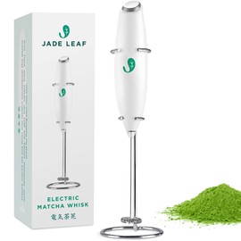 Jade Leaf Matcha Electric Matcha Whisk & Milk Frother - Barista Style Preparation for Foamy Matcha Green Tea & Lattes