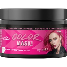 got2b Color Mask! Pink (150 ml), Temporary Hair Colour for Colour Boost & Intensive Care in Just 5 Minutes, Washable Hair Colour with Nourishing Coconut Oil