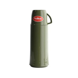 Helios 544269 Tabletop Thermos, Elegance, 16.9 fl oz (500 ml), Olive Green