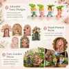 XLTXWD 10Pcs Fairy Garden Ornament Set, Decorative Mini Fairy Doors,