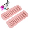 Unbranded 2pcs Silicone Cosmetic Brush Drying Rack Wall‑Mounted Toothbrush Storage
