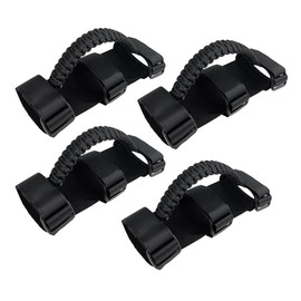 SWLOR Handles Grab for Jeep(Black),Grab Handles for Jeep Wrangler JL JK TJ YJ Gladiator JT 1987-2023,Paracord Roll Bar Grab Handles for Jeep Accessories