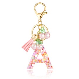 SELOVO Initial Key Chain Women Cute Letter A Keychain
