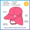 Nozone Better Baby Flap Sun Hat, Wide Brim Breathable Beach