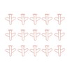 100Pcs Airplane Shaped Paper Clips Metal Lightweight Multipurpose Cute Shaped