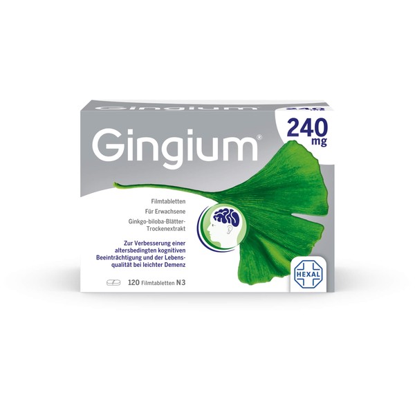 Gingium 240 mg Filmtabletten, 120 pcs. Tablets