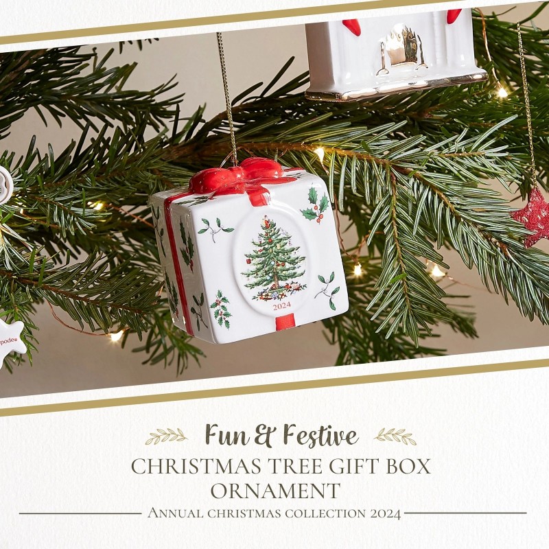Spode Christmas Tree Gift Box Ornament
