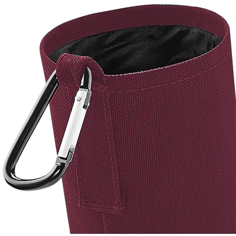 Quadra Water Bottle And Fabric Sleeve Holder (One Size) (Black)