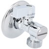 Premium angle valve with filter and rosette DN15 1/2 inch