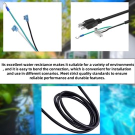 SPX1250WA Pool Pump Power Cord - 6 Feet Long, 3 Prong, 14 AWG Electrical Plug Extension Replacement for Hayward Pump Series Models