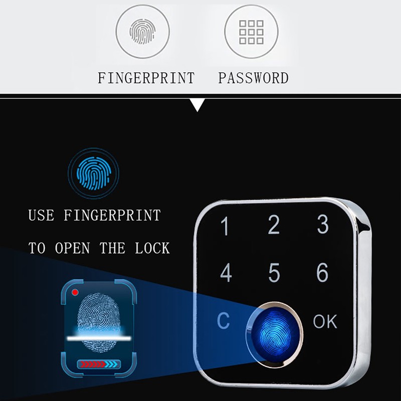 G16 Smart Fingerprint Password Keyless Lock for Drawer Wardrobe Cabinet