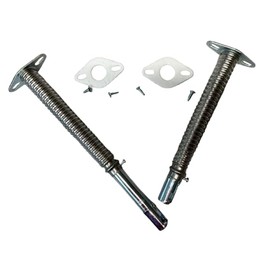 Gas Grill Burner Adjustable Corrigated Stainless Venturi Tubes Kit Adjusts 8" to 11"