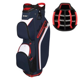 Golf Cart Bag 15 Way Full Length Organizer Divider Golf Club Bags Lightweight Cart Golf Bags for Men Women with Cooler, Rain Cover