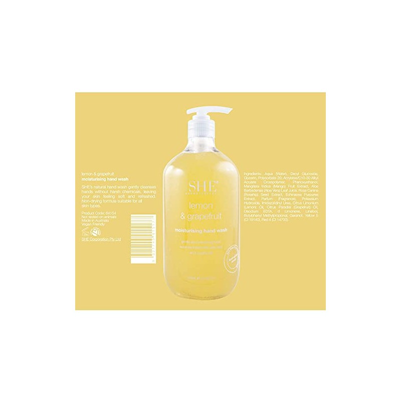 Om She Aromatherapy Moisturising Hand Wash - Lemon & Grapefruit